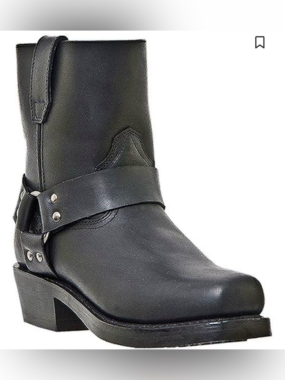 DINGO REV UP ZIPPER MOTORCYCLE BOOTS - SQUARE TOE SIZE 11,5 BNWT